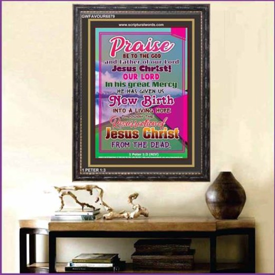 PRAISE BE TO GOD   Christian Artwork Acrylic Glass Frame   (GWFAVOUR6879)   