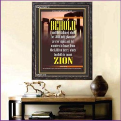 WE ARE FOR SIGNS AND WONDERS   Frame Bible Verse Online   (GWFAVOUR712)   "33x45"