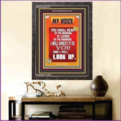 MY VOICE YOU SHALL HEAR IN THE MORNING   Bible Verse Art Prints   (GWFAVOUR7317)   