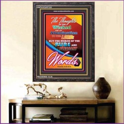 PLEASANT WORDS   Contemporary Christian Wall Art Frame   (GWFAVOUR7335)   