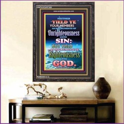 UNRIGHTEOUSNESS   Contemporary Christian Paintings Acrylic Glass frame   (GWFAVOUR7369)   "33x45"