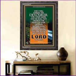 REBUKE DEVOURER   Framed Scriptures Dcor   (GWFAVOUR737)   