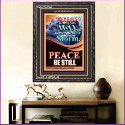 PEACE  BE STILL   Bible Verse Frame for Home Online   (GWFAVOUR7449)   