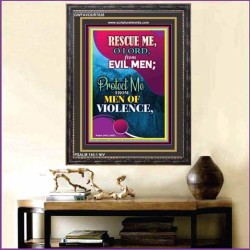 PROTECT ME FROM VIOLENT MEN   Contemporary Christian Wall Art Frame   (GWFAVOUR7638)   