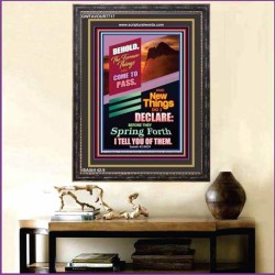 NEW THINGS SHALL SPRING FORTH   Custom Framed Bible Verses   (GWFAVOUR7717)   