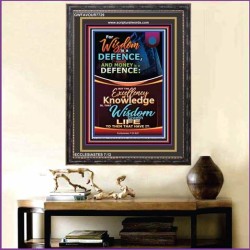 WISDOM A DEFENCE   Bible Verses Framed for Home   (GWFAVOUR7729)   "33x45"