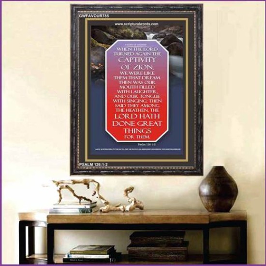 MOUTH FULL OF LAUGHTER   Scripture Art Prints   (GWFAVOUR785)   