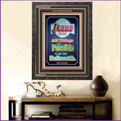 ALL THINGS ARE POSSIBLE   Bible Verses Original Wooden Frame   (GWFAVOUR7932)   