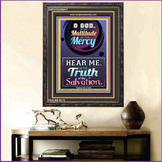 TRUTH OF THY SALVATION   Framed Bible Verses   (GWFAVOUR8017)   