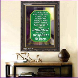 TOUCH NOT MINE ANOINTED   Bible Verse Wall Art Frame   (GWFAVOUR802)   "33x45"