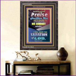 THE SALVATION OF GOD   Bible Verse Framed for Home   (GWFAVOUR8036)   
