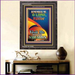 VIIST ME WITH YOUR SALVATION   Frame Scriptural Dcor   (GWFAVOUR8070)   "33x45"