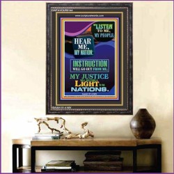 A LIGHT TO THE NATIONS   Biblical Art Acrylic Glass Frame   (GWFAVOUR8144)   "33x45"