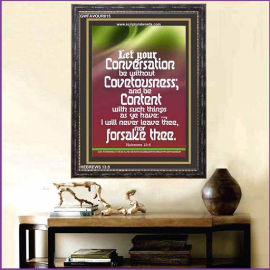 MIND YOUR CONVERSATION   Contemporary Christian Poster   (GWFAVOUR815)   