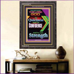 YOUR STRENGTH   Contemporary Christian Wall Art Acrylic Glass frame   (GWFAVOUR8174)   