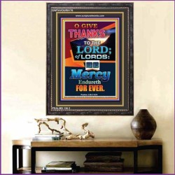 O GIVE THANKS TO THE LORD   Acrylic Frame Picture   (GWFAVOUR8176)   