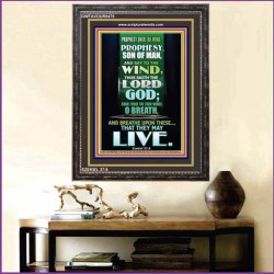 PROPHESY UNTO THE WIND   Bible Verses Frame for Home   (GWFAVOUR8475)   