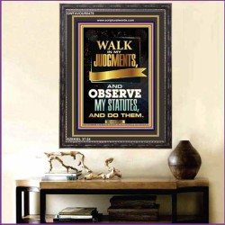 WALK IN MY JUDGEMENTS   Printable Bible Verse to Framed   (GWFAVOUR8479)   "33x45"