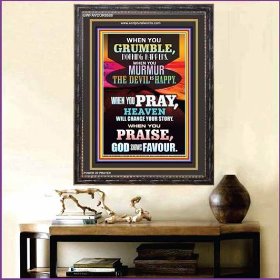 PRAYER WORKS   Framed Religious Wall Art    (GWFAVOUR8588)   