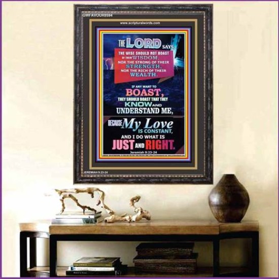 MY LOVE IS CONSTANT   Bible Verse Wall Art Frame   (GWFAVOUR8594)   