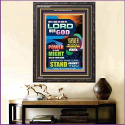 YAHWEH THE LORD OUR GOD   Framed Business Entrance Lobby Wall Decoration    (GWFAVOUR8657)   