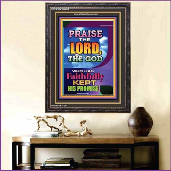 PRAISE THE LORD   Bible Verses Framed for Home   (GWFAVOUR8689)   