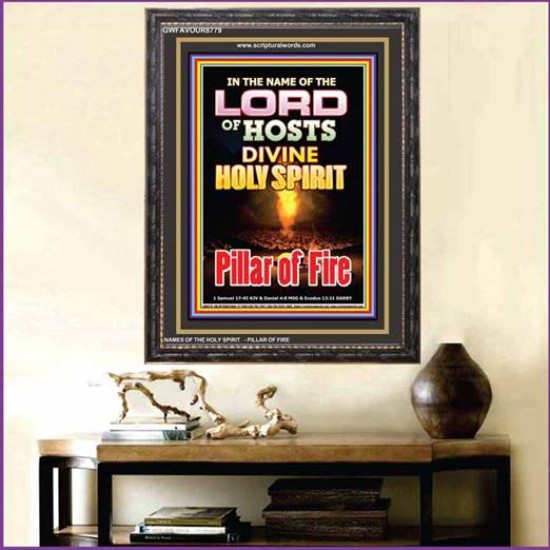 PILLAR OF FIRE   contemporary Christian Art Frame   (GWFAVOUR8779)   