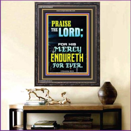 PRAISE THE LORD   Framed Interior Wall Decoration   (GWFAVOUR8822)   