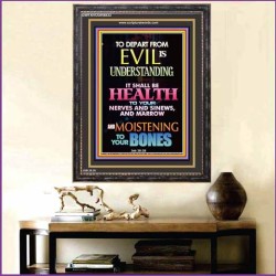 WISDOM IS HEALTH   Inspirational Wall Art Frame   (GWFAVOUR8833)   