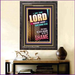 YOU SHALL NOT BE PUT TO SHAME   Bible Verse Frame for Home   (GWFAVOUR9113)   "33x45"