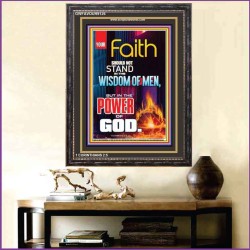 YOUR FAITH   Frame Bible Verse Online   (GWFAVOUR9126)   