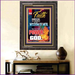 YOUR FAITH   Framed Bible Verses Online   (GWFAVOUR9126B)   "33x45"