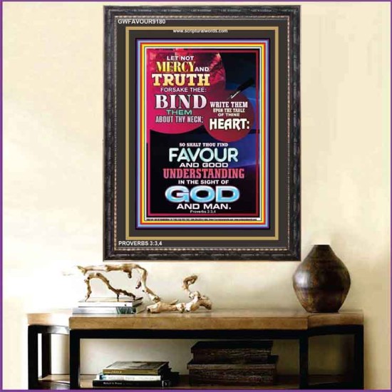 MERCY AND TRUTH   Contemporary Christian Wall Art Frame   (GWFAVOUR9180)   