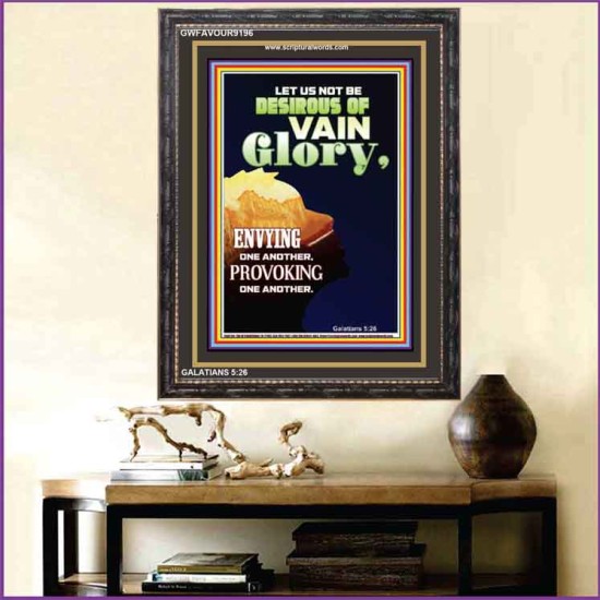 VAIN GLORY   Bible Verses Wall Art Acrylic Glass Frame   (GWFAVOUR9196)   