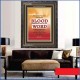 OVERCOME BY THE BLOOD OF THE LAMB   Large Frame Scripture Wall Art   (GWFAVOUR025)   