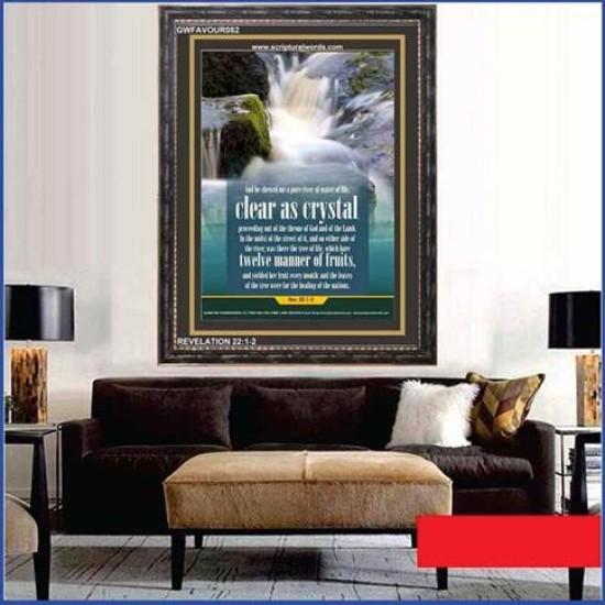 WATER OF LIFE   Christian Quotes Framed   (GWFAVOUR082)   