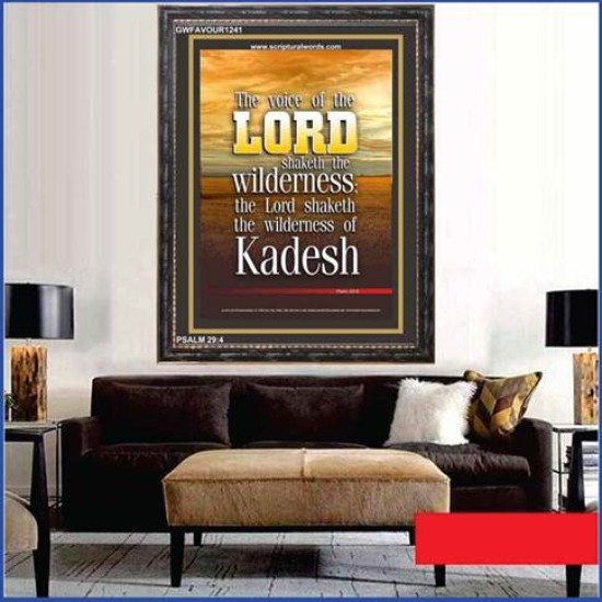 VOICE OF THE LORD IS POWERFUL   Scripture Wall Art   (GWFAVOUR1241)   