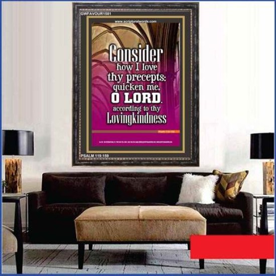 QUICKEN ME O LORD   Bible Verses Poster   (GWFAVOUR1581)   