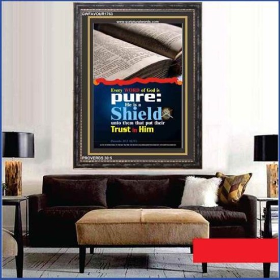 TRUST IN HIM   Scripture Art Frame   (GWFAVOUR1763)   