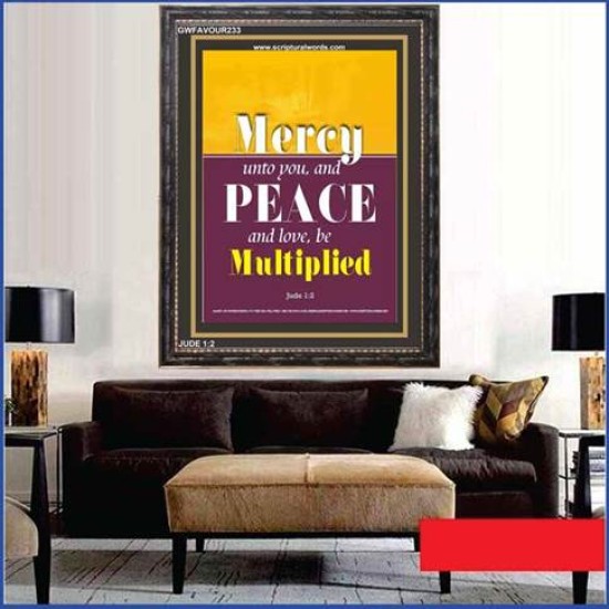 MERCY UNTO YOU   Framed Picture   (GWFAVOUR233)   