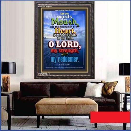 O LORD ANSWER MY PRAYER   Contemporary Christian Art Acrylic Glass Frame   (GWFAVOUR302)   