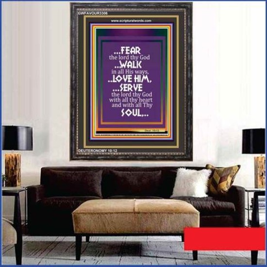 WALK IN ALL HIS WAYS   Scripture Art Prints   (GWFAVOUR3306)   