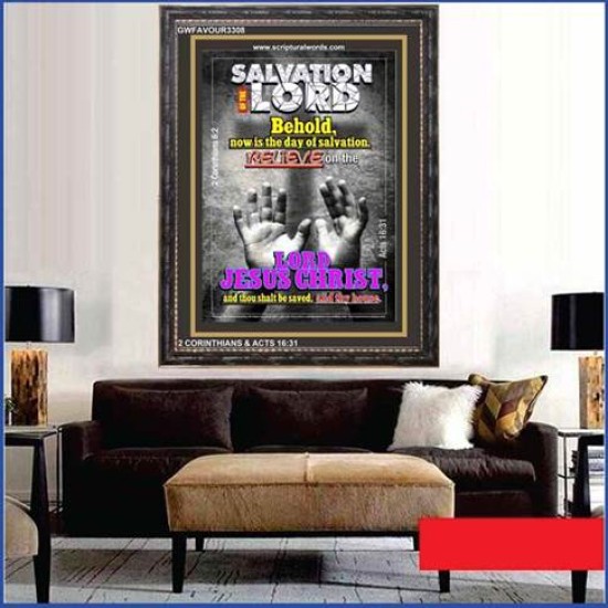 NOW IS THE DAY OF SALVATION   Bible Verse Acrylic Glass Frame   (GWFAVOUR3308)   