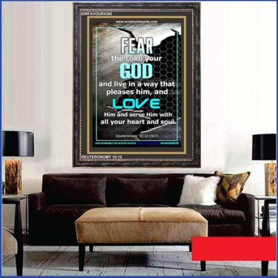 PLEASE HIM   Encouraging Bible Verse Framed   (GWFAVOUR4360)   