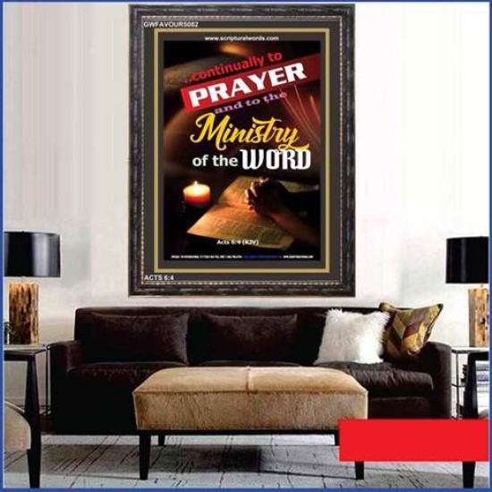 MINISTRY OF THE WORD   Scripture Art Prints   (GWFAVOUR5082)   