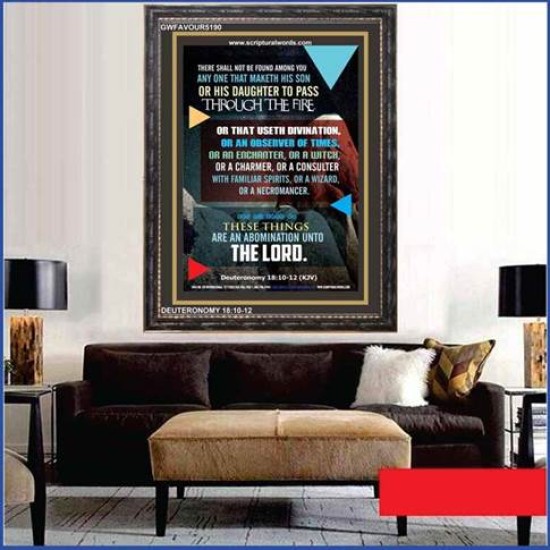 ABOMINATION UNTO THE LORD   Scriptures Wall Art   (GWFAVOUR5190)   