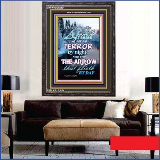 THE TERROR BY NIGHT   Printable Bible Verse to Framed   (GWFAVOUR6421)   