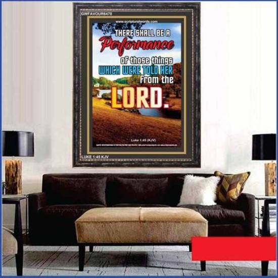 PERFORMANCE   Encouraging Bible Verse Framed   (GWFAVOUR6470)   