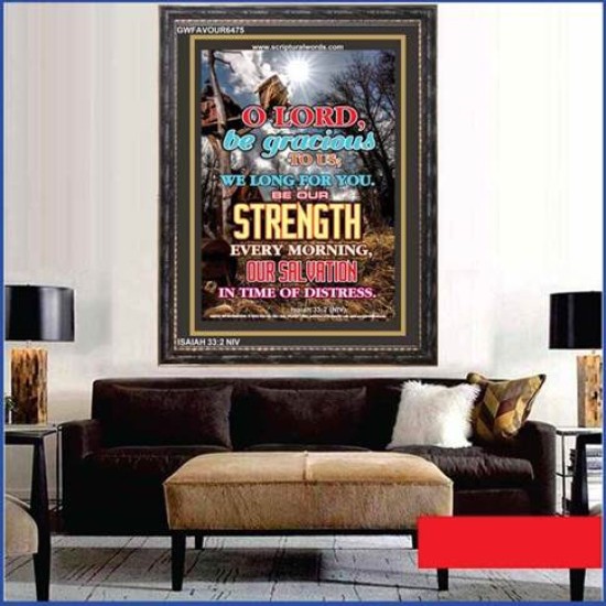 OUR STRENGTH EVERY MORNING   Christian Quote Framed   (GWFAVOUR6475)   