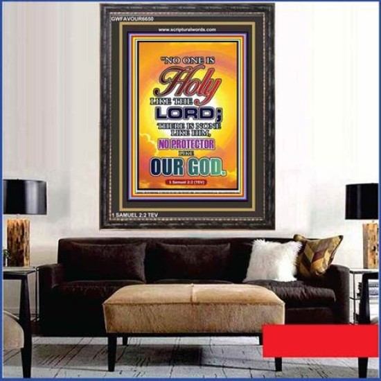 NO ONE HOLY LIKE THE LORD   Acrylic Glass Frame Scripture Art   (GWFAVOUR6650)   